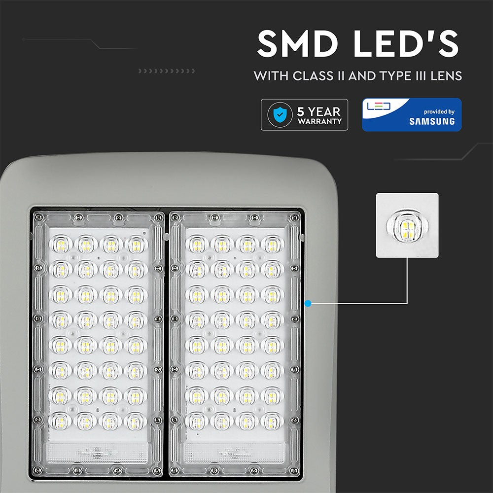 120W Lampa uliczna LED (CLASS II, Zasilacz INVENTRONICS) / Chip SAMSUNG / Barwa:4000K / Ściemniana