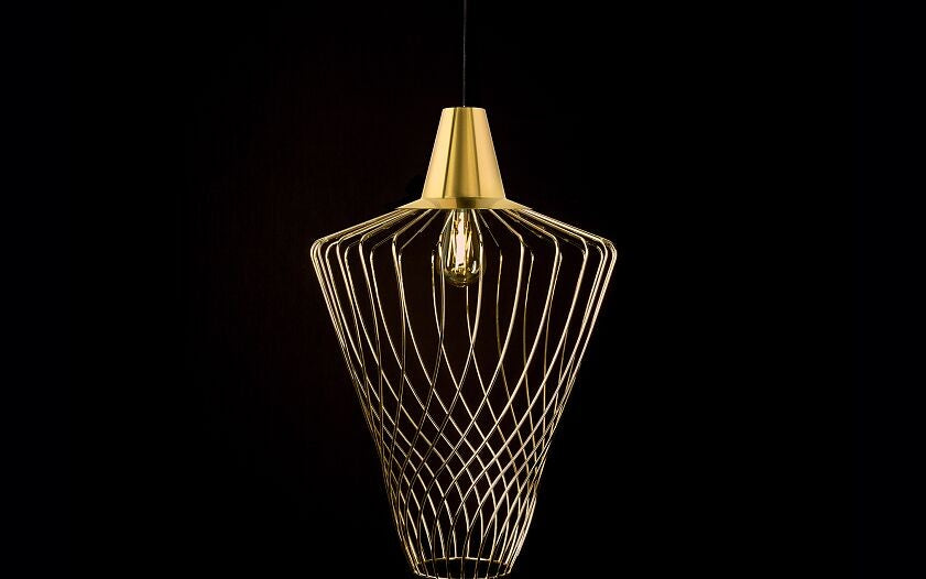 Nowodvorski Lampa wisząca WAVE L 25W only LED 50/60Hz - Stal mosiądzowana - Miedziany 8857