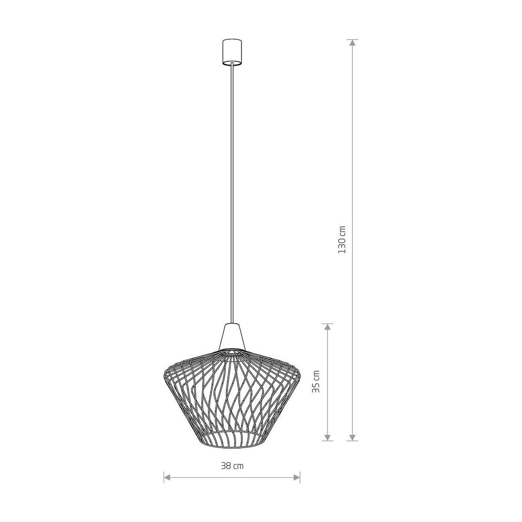 Nowodvorski Lampa wisząca WAVE S 25W only LED 50/60Hz - Stal lakierowana - Czarny 8858