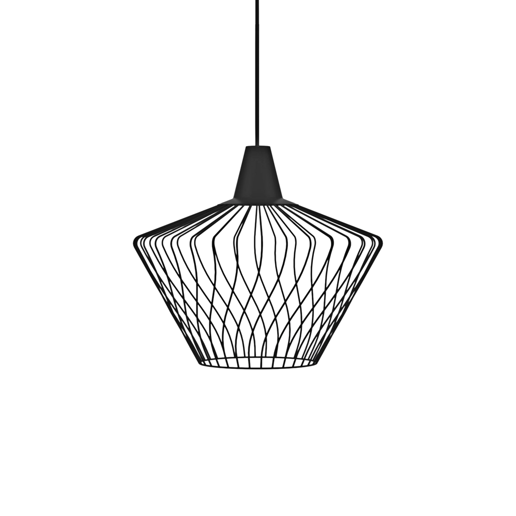 Nowodvorski Lampa wisząca WAVE S 25W only LED 50/60Hz - Stal lakierowana - Czarny 8858