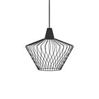 Nowodvorski Lampa wisząca WAVE S 25W only LED 50/60Hz - Stal lakierowana - Czarny 8858
