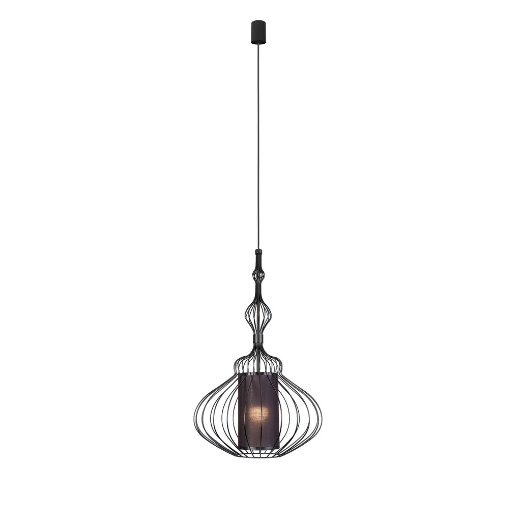 Nowodvorski Lampa wisząca ABI M 25W only LED 50/60Hz - Stal lakierowana - Czarny