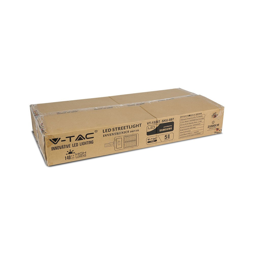 150W Lampa uliczna LED (CLASS II, Zasilacz INVENTRONICS) / Chip SAMSUNG / Barwa:4000K / Ściemniana