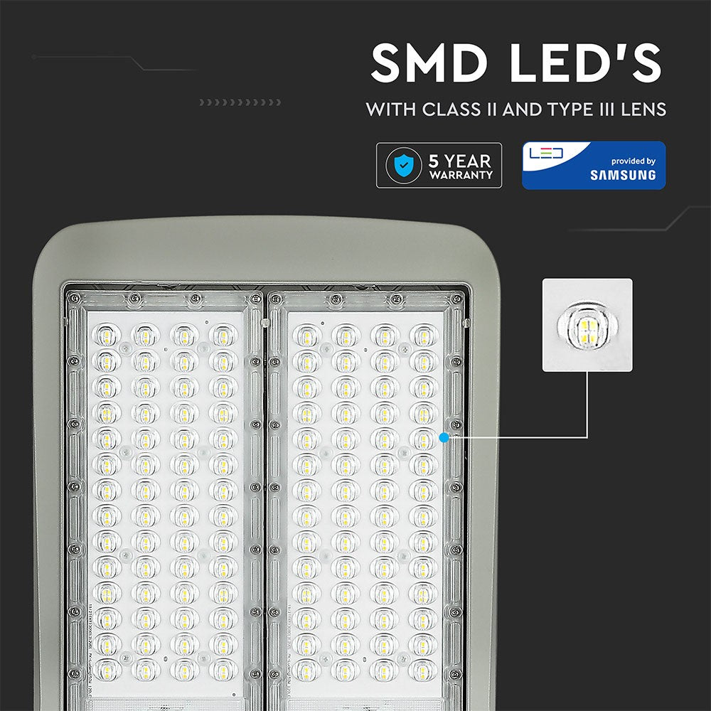 150W Lampa uliczna LED (CLASS II, Zasilacz INVENTRONICS) / Chip SAMSUNG / Barwa:6400K / Ściemniana