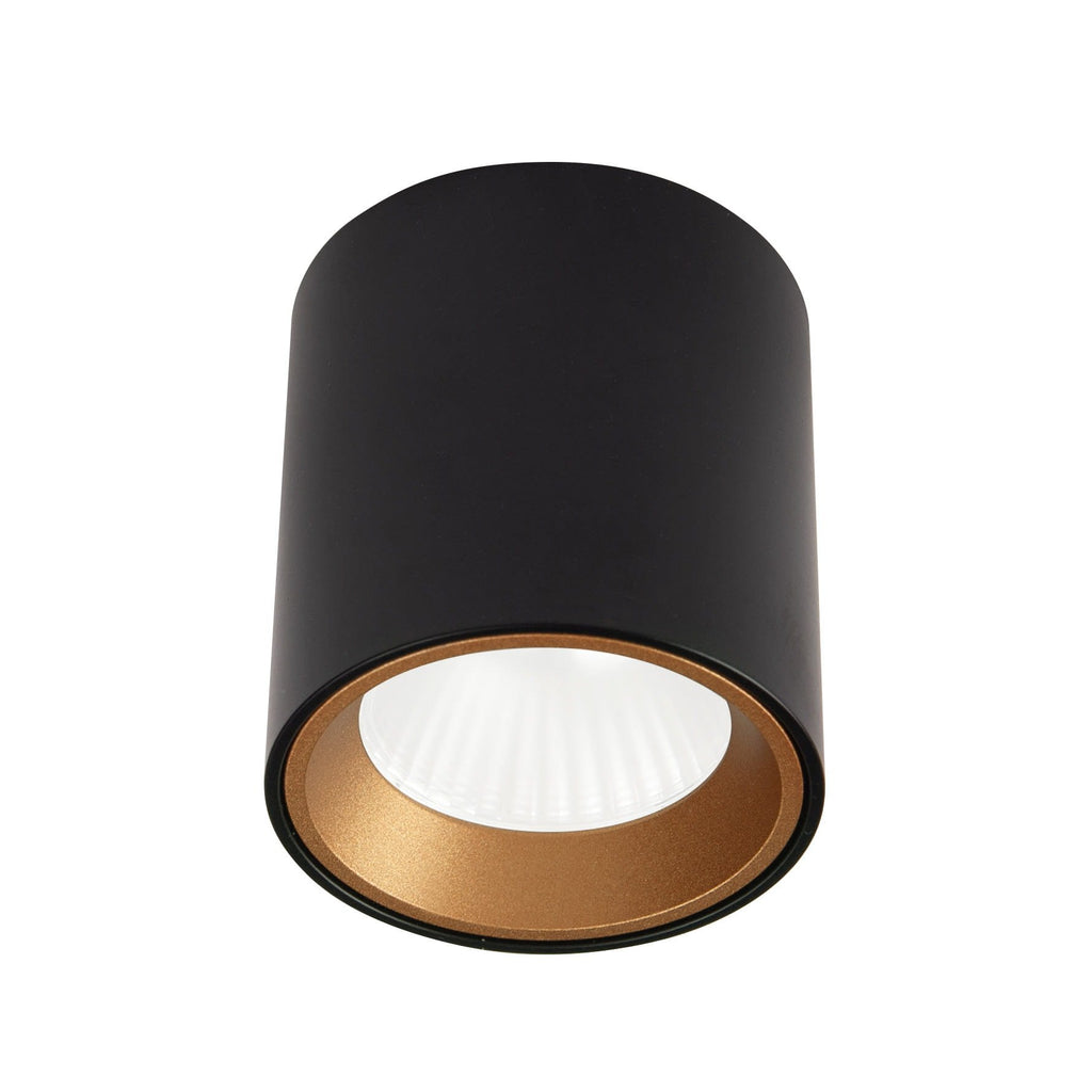 Maxlight Oprawa natynkowa Tub + Pierścień ozdobny RC0155/C0156 - Metal - Czarny C0211