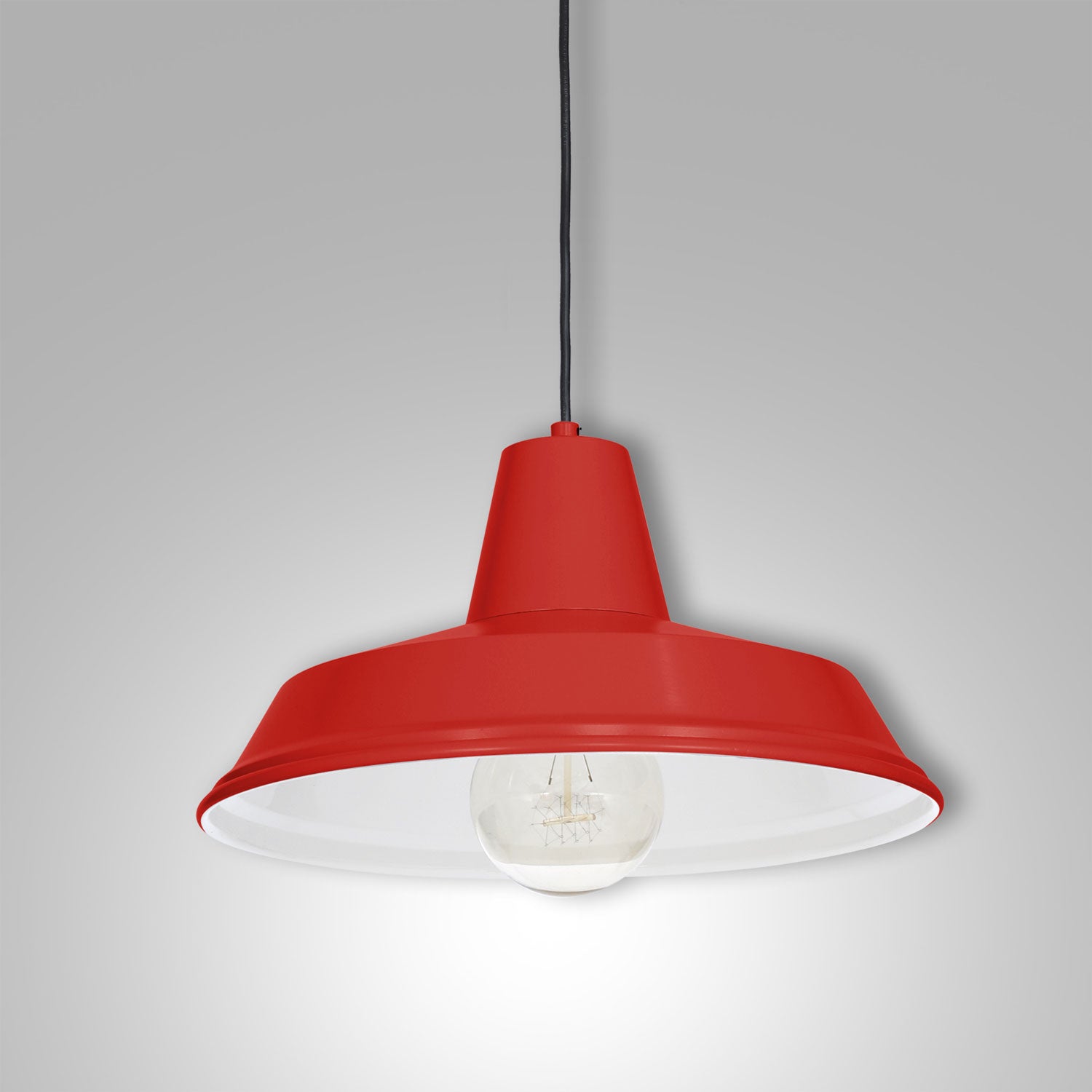 żyrandol Class red matt 1xE27