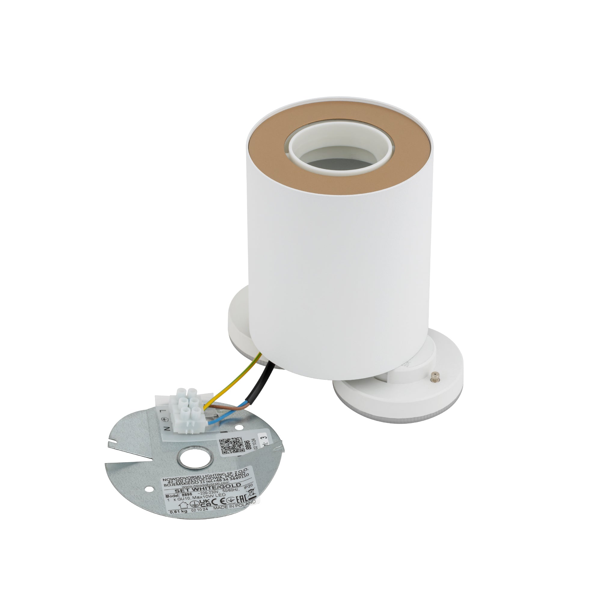 Nowodvorski Lampa downlights natynkowa SET 10W only LED 50/60Hz - Stal lakierowana - Biały II