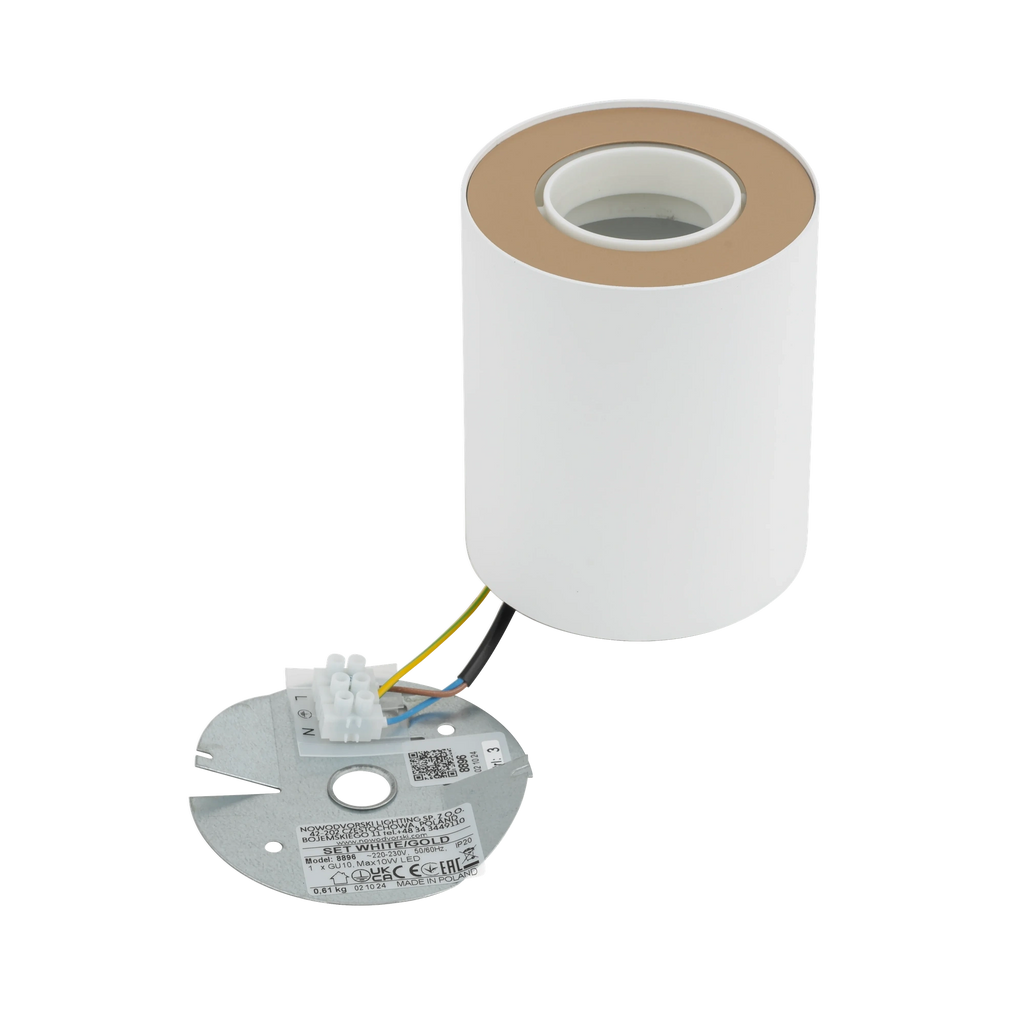 Nowodvorski Lampa downlights natynkowa SET 10W only LED 50/60Hz - Stal lakierowana - Biały II 8896