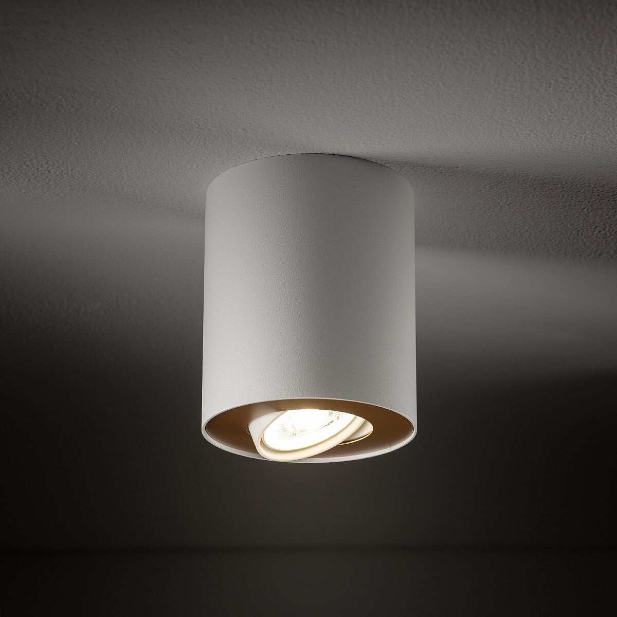 Nowodvorski Lampa downlights natynkowa SET 10W only LED 50/60Hz - Stal lakierowana - Biały II 8896 - lampa włączona