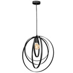 żyrandol Ringo black 1xE27