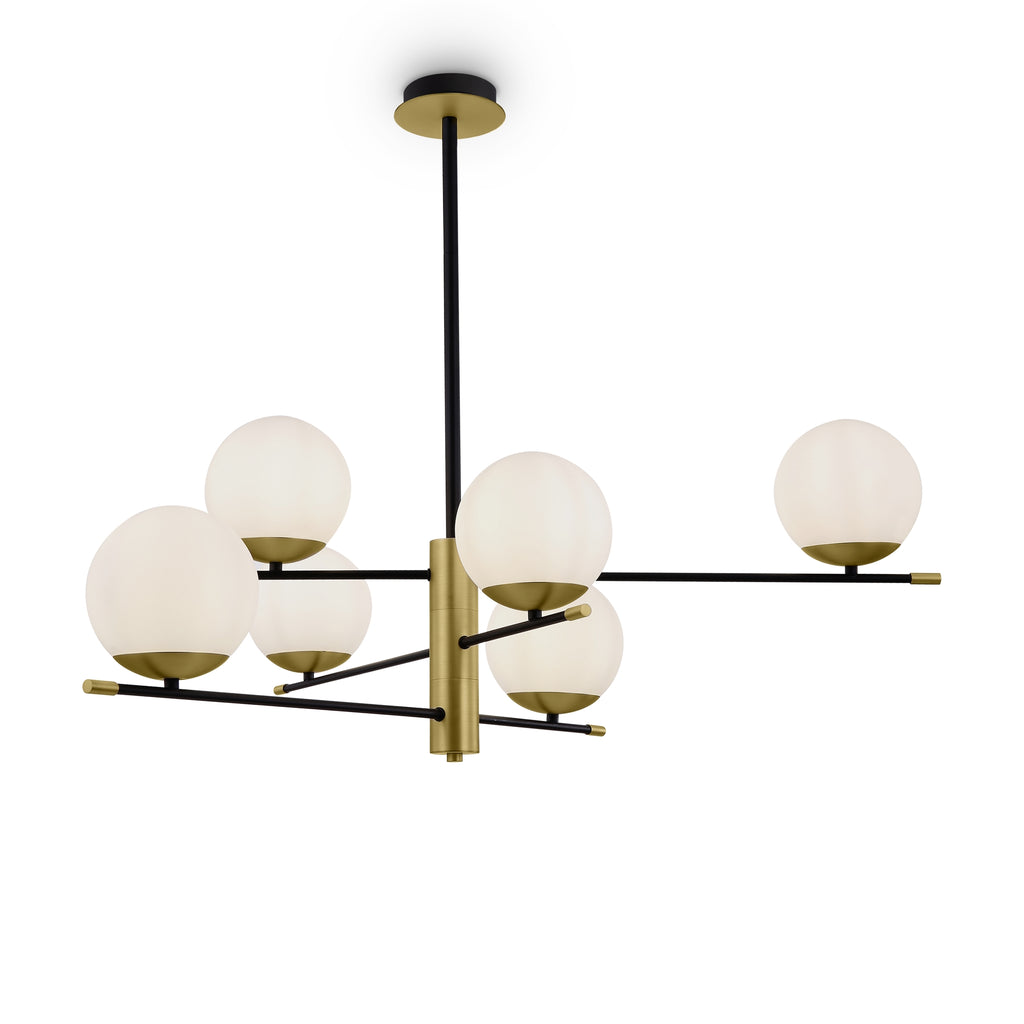 Maytoni Lampa wisząca Nostalgia - Metal - Czarny MOD048PL-06G