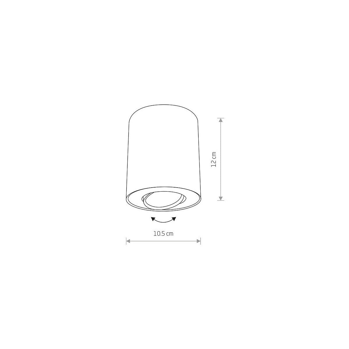 Nowodvorski Lampa downlights natynkowa SET 10W only LED 50/60Hz - Stal lakierowana - Czarny I 8900