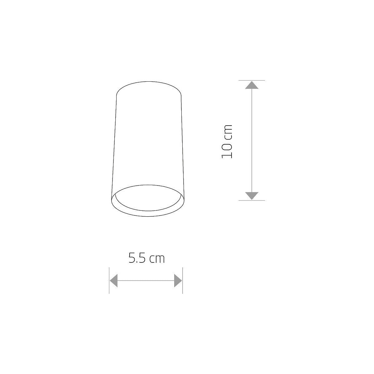 Nowodvorski Lampa downlights natynkowa EYE S 10W only LED 50/60Hz - Lity mosiądz - Miedziany 8911