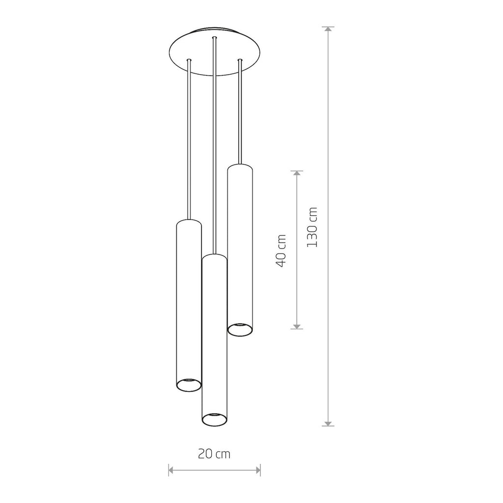 Nowodvorski Lampa wisząca EYE L 3x10W only LED 50/60Hz - Stal lakierowana - Biały 8916