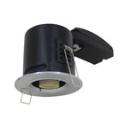 Oprawa wpuszczana downlight GU10 / Ognioodporność min: 30-60-90 / Źródło zamykane pierścieniem / Chrom