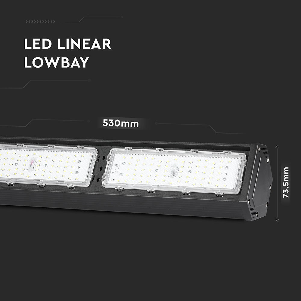 100W Liniowa Oprawa Highbay LED / Chip SAMSUNG / Barwa:4000K / Obudowa: Czarna / Wydajność: 120lm/w / Kąt 100'