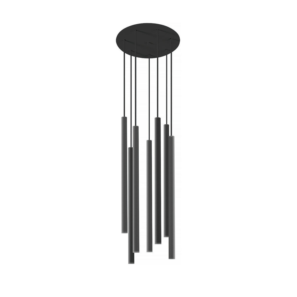 Nowodvorski Lampa wisząca LASER 490 7x10W only LED 50/60Hz - Stal lakierowana - Czarny