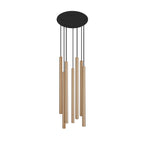 Nowodvorski Lampa wisząca LASER 490 7x10W only LED 50/60Hz - Lity mosiądz - Miedziany