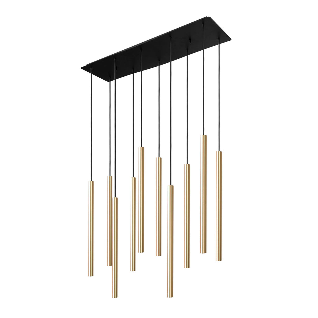 Nowodvorski Lampa wisząca LASER 490 10x10W only LED 50/60Hz - Lity mosiądz - Miedziany