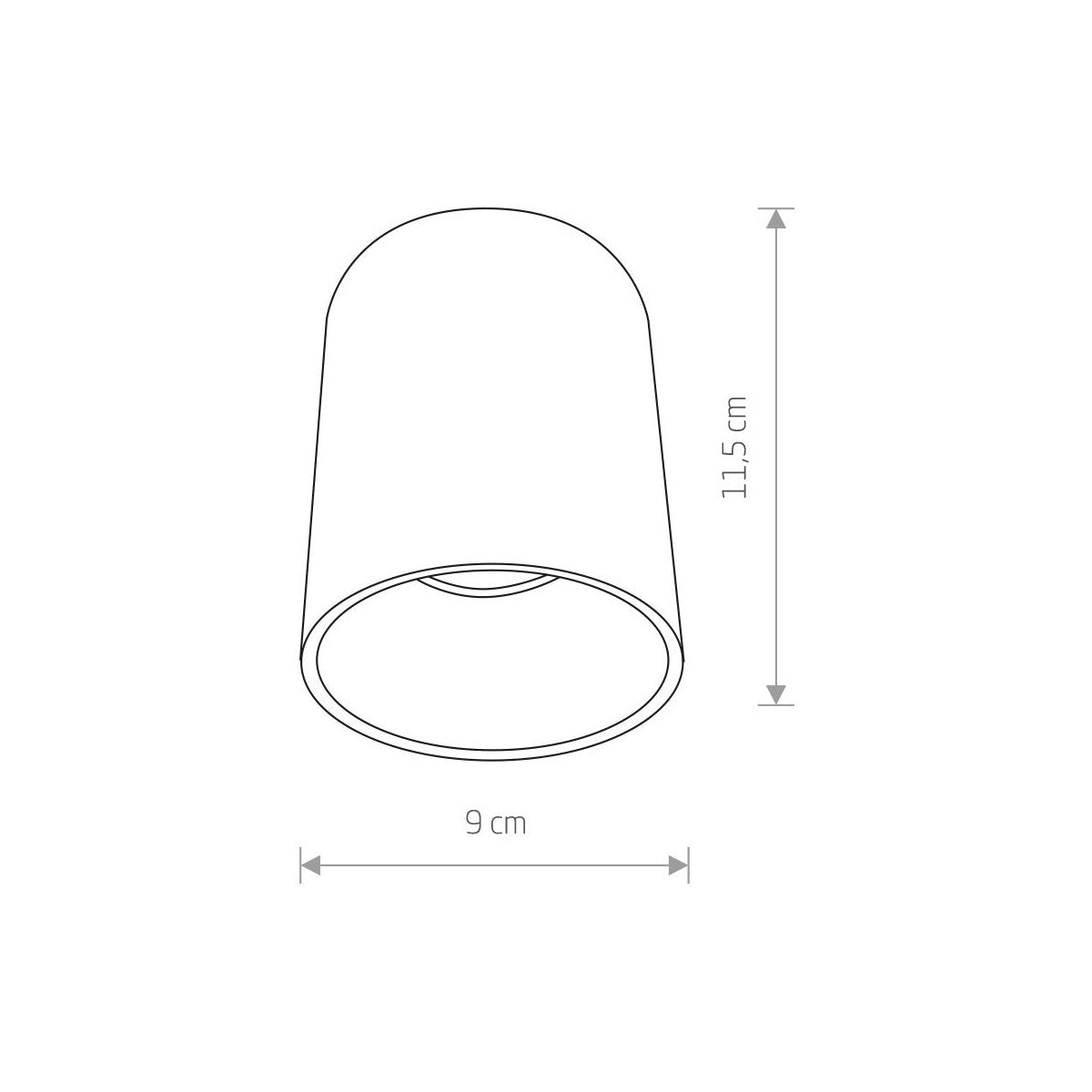 Nowodvorski Lampa downlights natynkowa EYE TONE 10W only LED 50/60Hz - Stal lakierowana - Biały V 8925