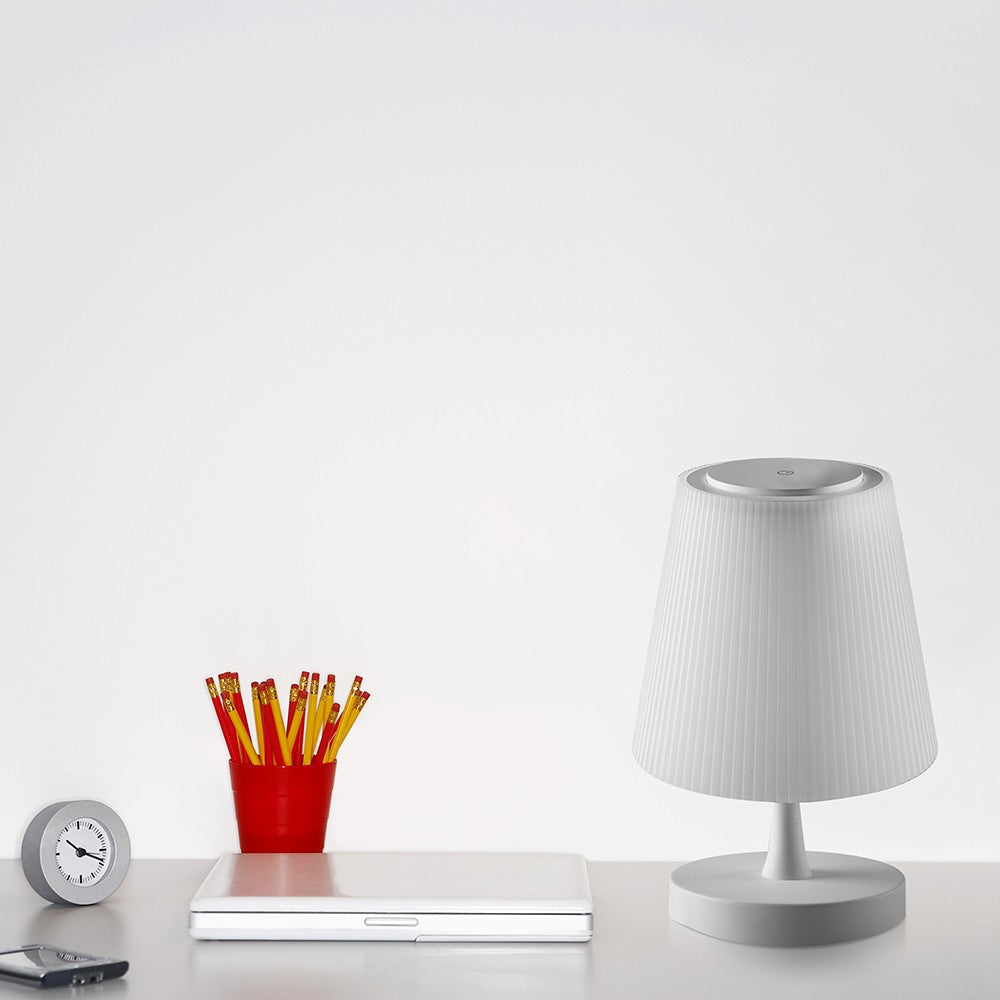 5W Lampka nocna LED / Ściemnianie przez dotyk / Barwa: 3w1 / Obudowa: Metal + Biały