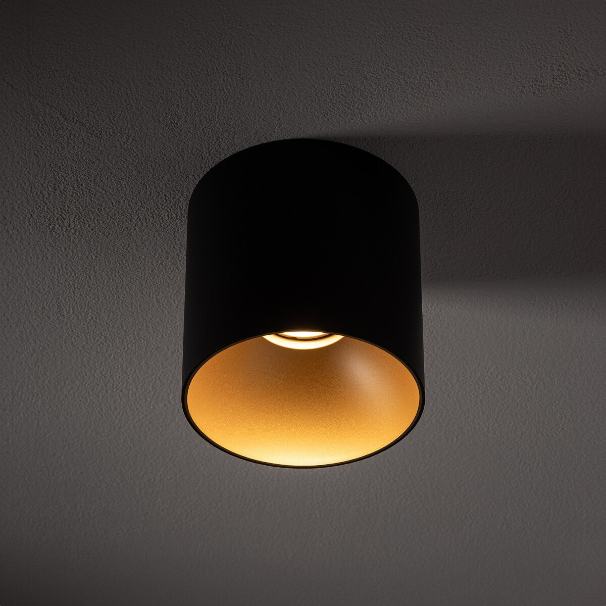 Nowodvorski Lampa downlights natynkowa EYE TONE 10W only LED 50/60Hz - Stal lakierowana - Czarny VI 8931 - lampa włączona
