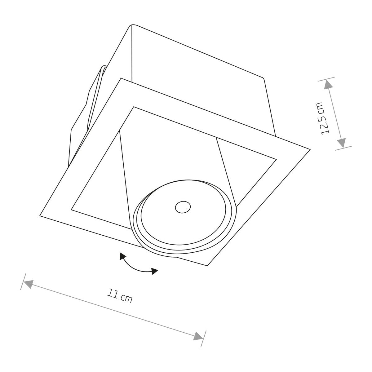 Nowodvorski Lampa downlights podtynkowa EYE MOD 10W only LED 50/60Hz - Stal lakierowana - Biały I 8936