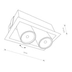Nowodvorski Lampa downlights podtynkowa EYE MOD 10W only LED 50/60Hz - Stal lakierowana - Biały II 8938