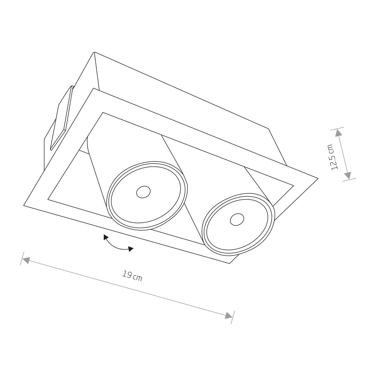 Nowodvorski Lampa downlights podtynkowa EYE MOD 10W only LED 50/60Hz - Stal lakierowana - Biały II 8938
