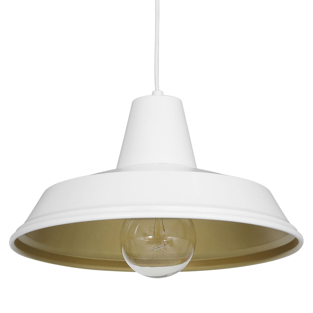 żyrandol Class white/gold 1xE27