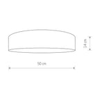Nowodvorski Plafon LAGUNA 15W only LED 50/60Hz - Aksamit - Kremowy I 8954