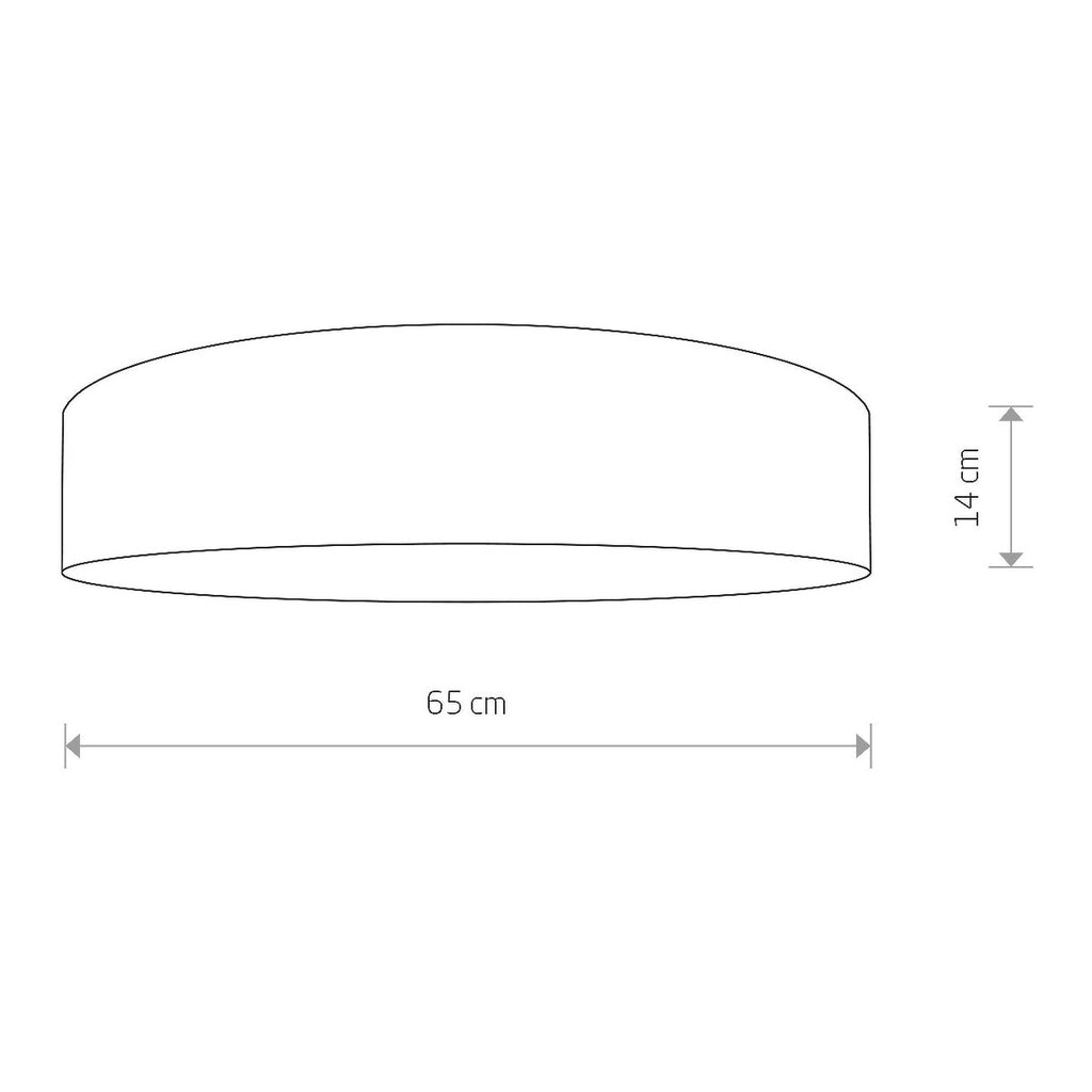 Nowodvorski Plafon TURDA 15W only LED 50/60Hz - Tkanina - Złoty II 8955