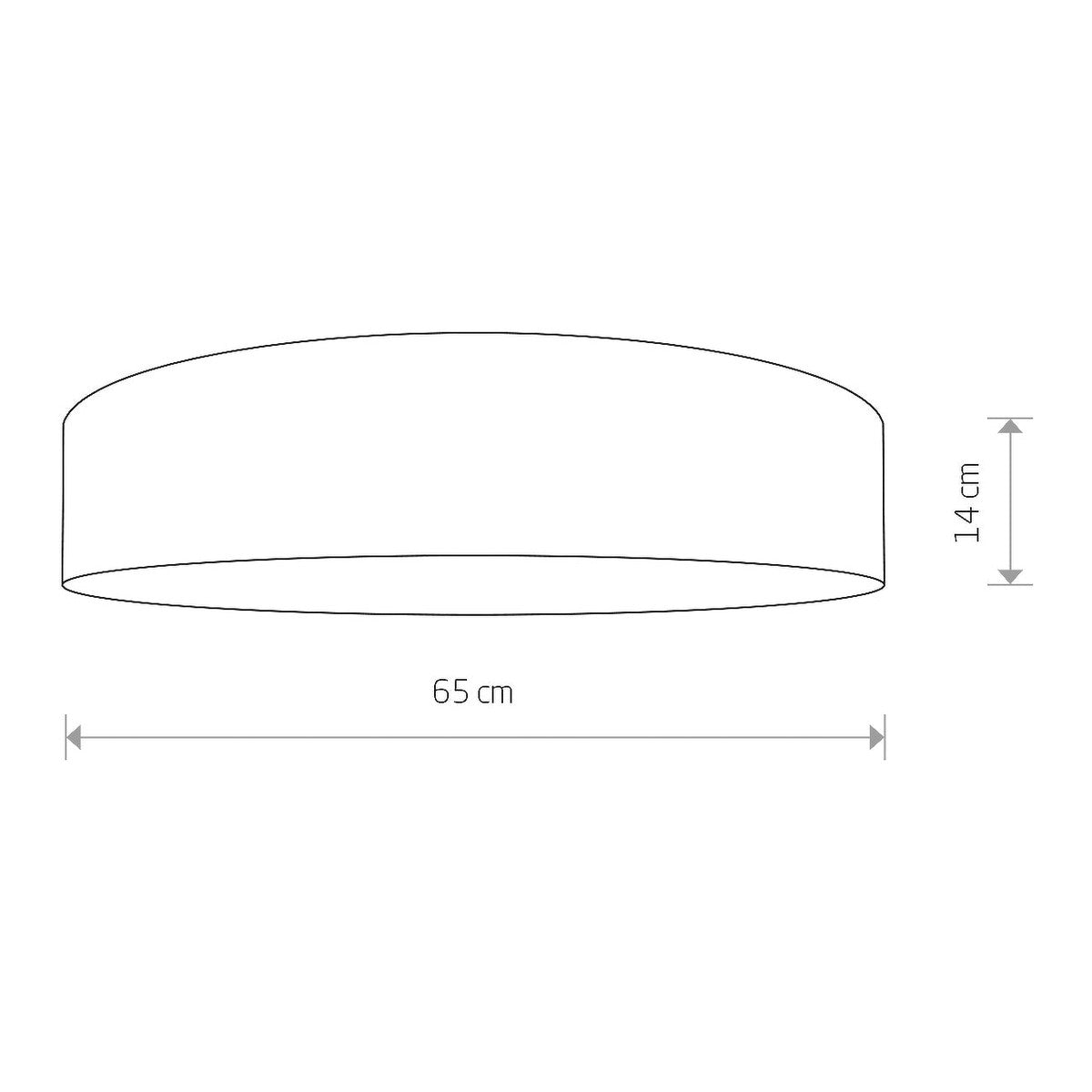 Nowodvorski Plafon CROCO 15W only LED 50/60Hz - Aksamit - Szary 8956