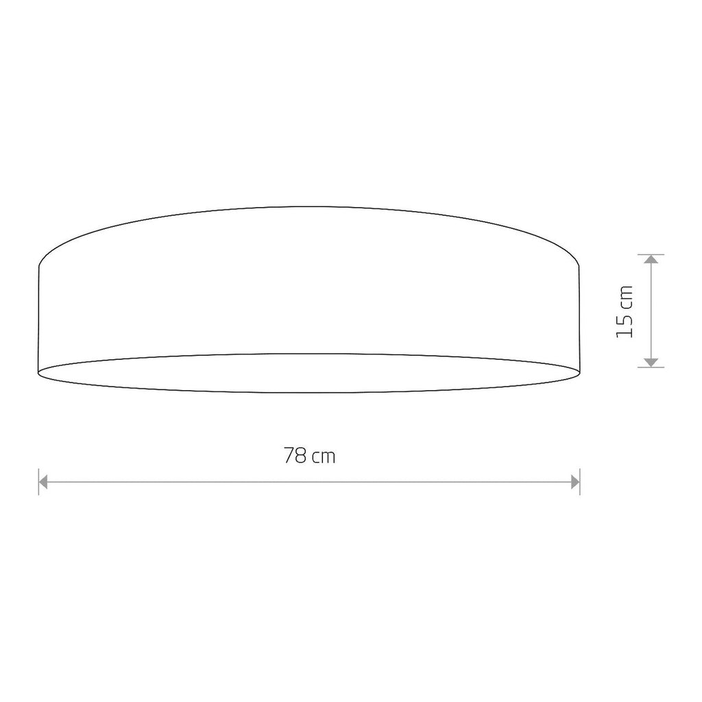 Nowodvorski Plafon TURDA 15W only LED 50/60Hz - Tkanina - Kremowy II 8958