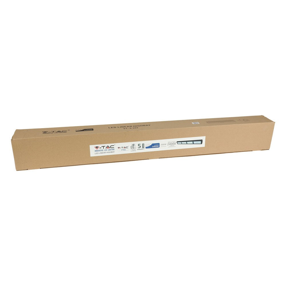 200W Liniowa Oprawa Highbay LED / Chip SAMSUNG / Barwa:6500K / Obudowa: Czarna / Wydajność: 120lm/w / Kąt 100'