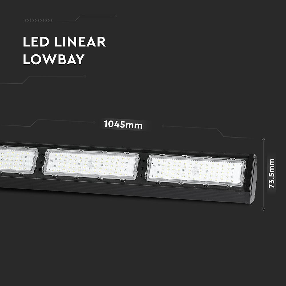 200W Liniowa Oprawa Highbay LED / Chip SAMSUNG / Barwa:4000K / Obudowa: Czarna / Wydajność: 120lm/w / Kąt 100'
