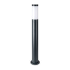 Słupek ogrodowy / Obudowa: Stal nierdzewna / Wysokość: 80cm / Gniazdo: E27 / IP44 / Kolor: Szary
