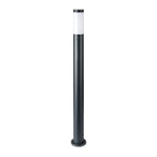 Słupek ogrodowy / Obudowa: Stal nierdzewna / Wysokość: 110cm / Gniazdo: E27 / IP44 / Kolor: Szary