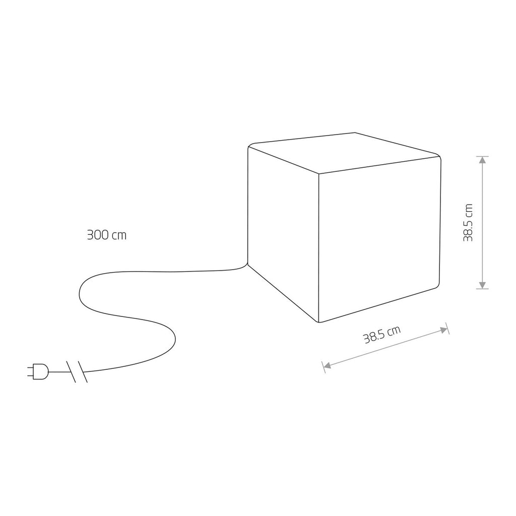 Nowodvorski Lampa stojąca CUMULUS CUBE M 25W only LED 50/60Hz IP44 - Tworzywo sztuczne PE - Biały 8966