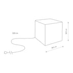 Nowodvorski Lampa stojąca CUMULUS CUBE M 25W only LED 50/60Hz IP44 - Tworzywo sztuczne PE - Biały 8966