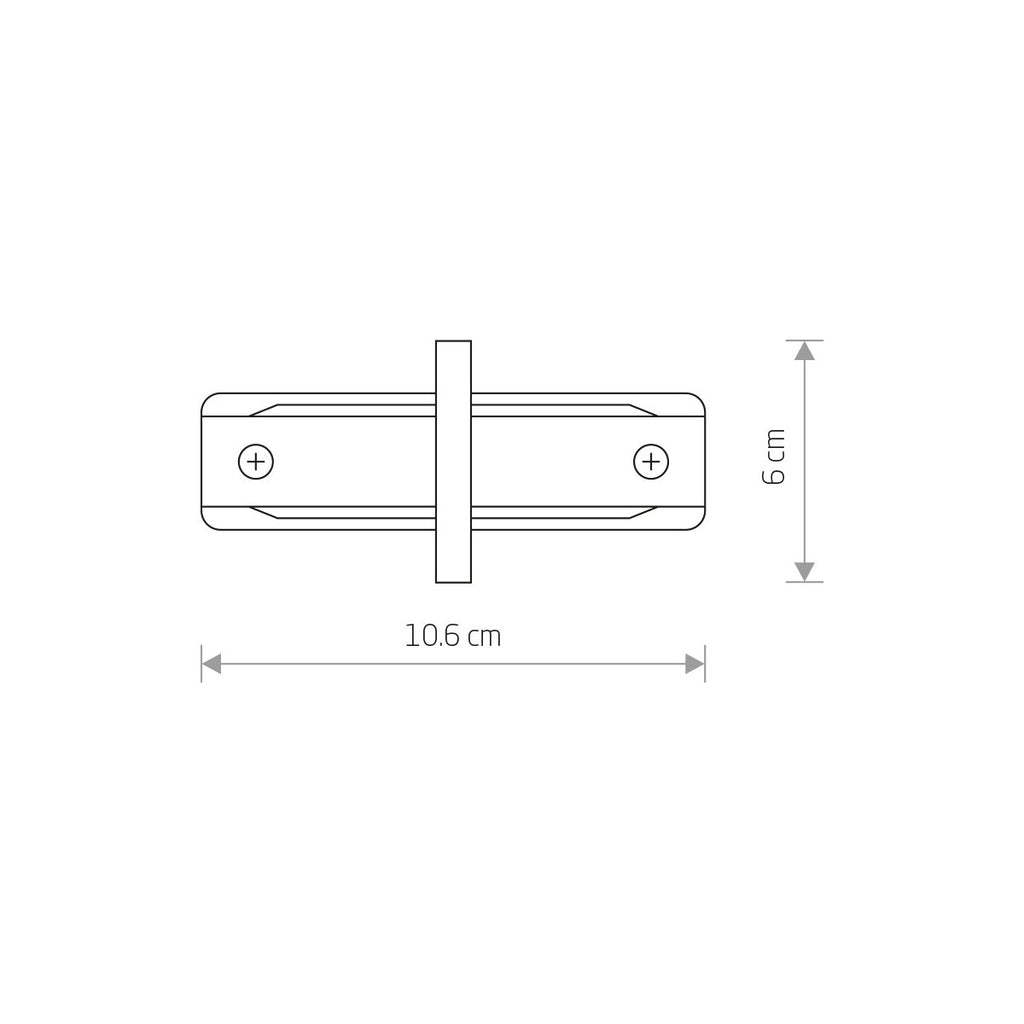 Nowodvorski System szynowy PROFILE RECESSED STRAIGHT CONNECTOR 1-obwodowy Profile - Tworzywo sztuczne PC - Biały 8967