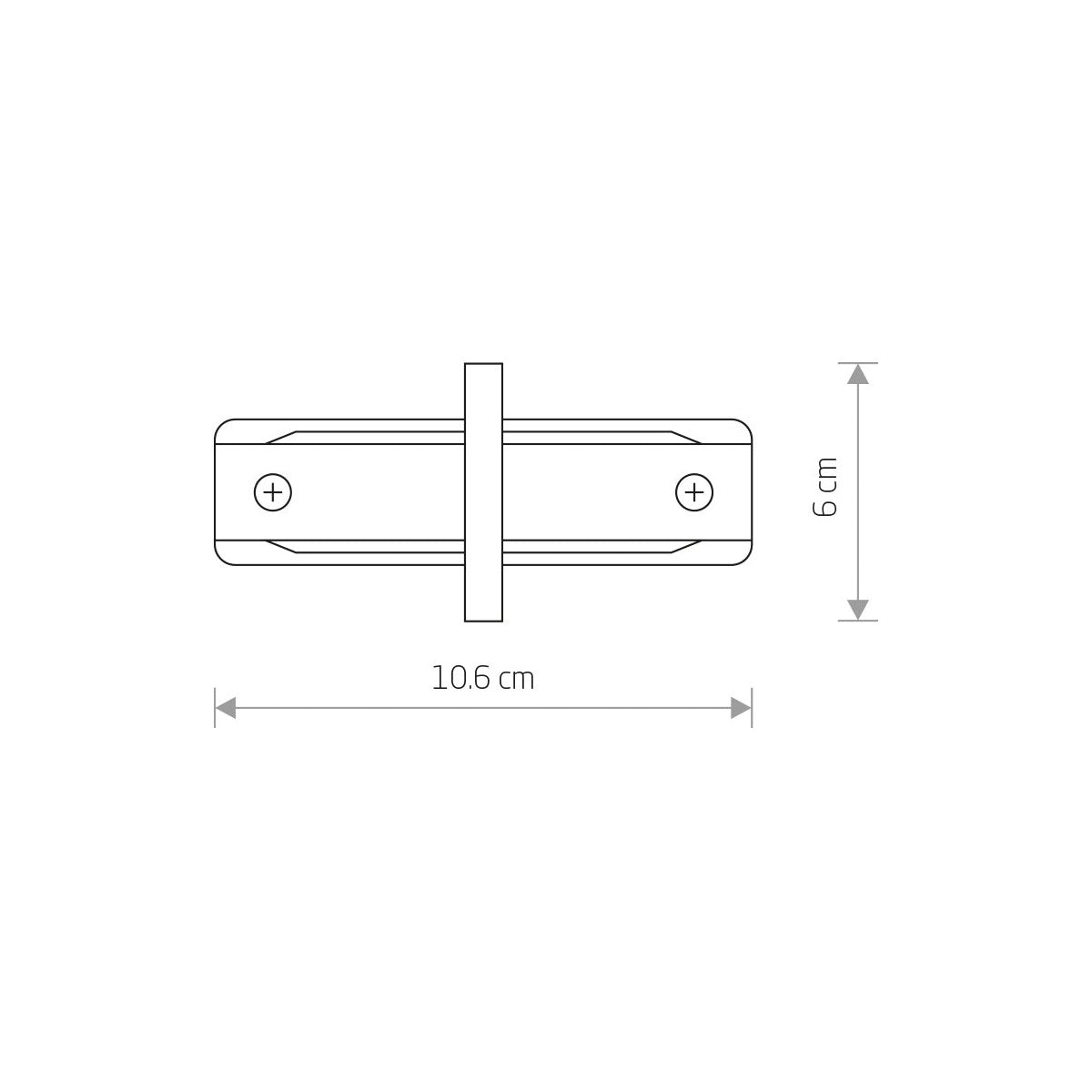 Nowodvorski System szynowy PROFILE RECESSED STRAIGHT CONNECTOR 1-obwodowy Profile - Tworzywo sztuczne PC - Biały 8967