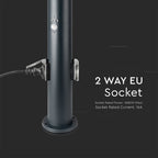 Lampa BOLLARD / Obudowa: Stal nierdzewna z PIR i gniazdem / Wysokość: 60cm / Gniazdo: E27 / IP44 / Kolor: Szary
