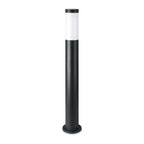 Słupek ogrodowy / Obudowa: Stal nierdzewna / Wysokość: 80cm / Gniazdo: E27 / IP44 / Kolor: Czarny