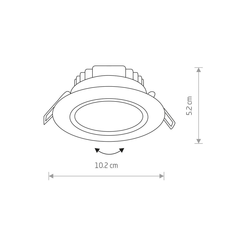 Nowodvorski Lampa downlights podtynkowa EOL LED 5W 50/60Hz - Tworzywo sztuczne PC - Biały I 8988