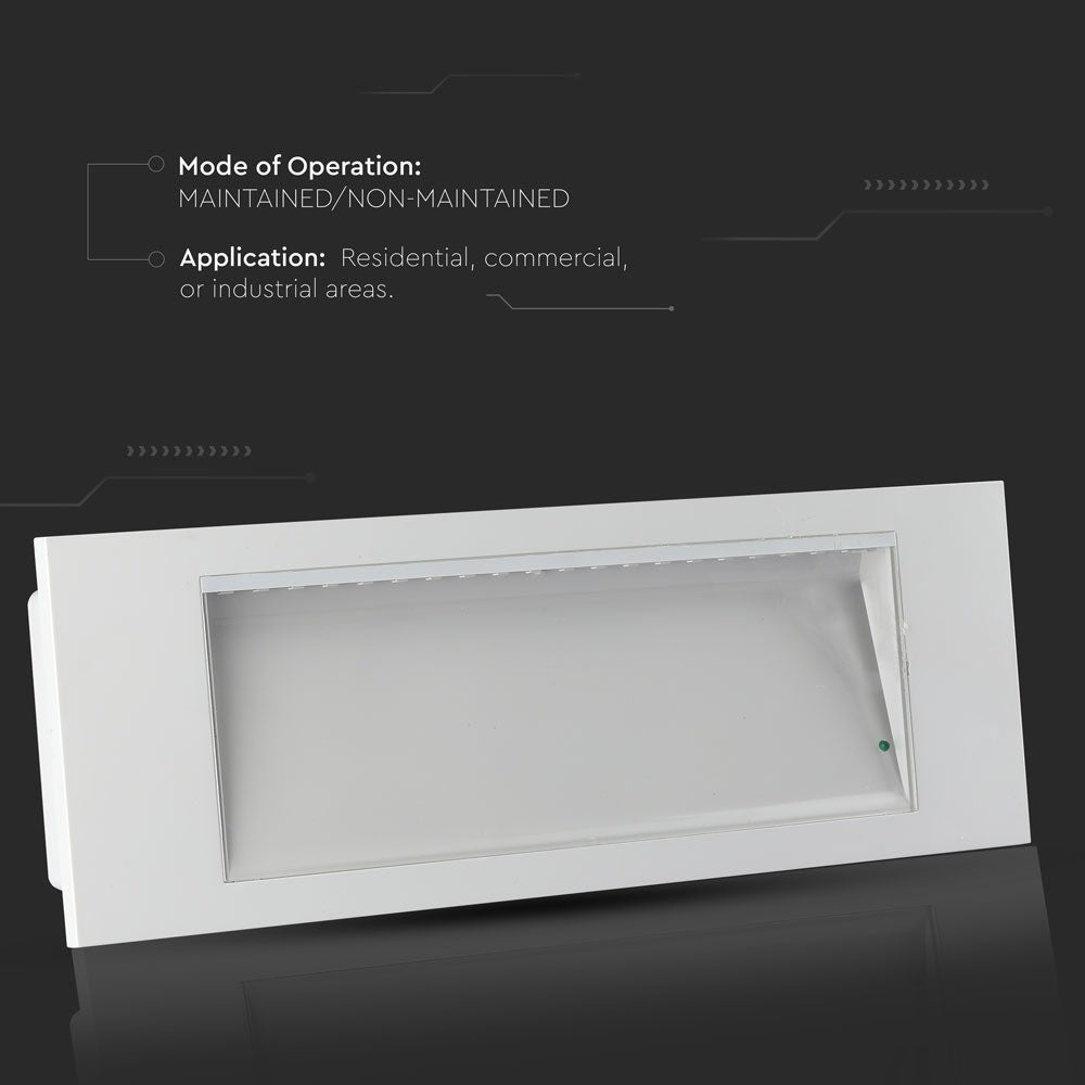 LED Oprawa Awaryjna LED (12 godzin) / Chip SAMSUNG / Barwa:6000K