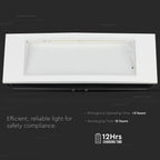 LED Oprawa Awaryjna LED (12 godzin) / Chip SAMSUNG / Barwa:6000K