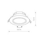 Nowodvorski Lampa downlights podtynkowa EOL LED 5W 50/60Hz - Tworzywo sztuczne PC - Biały II 8990