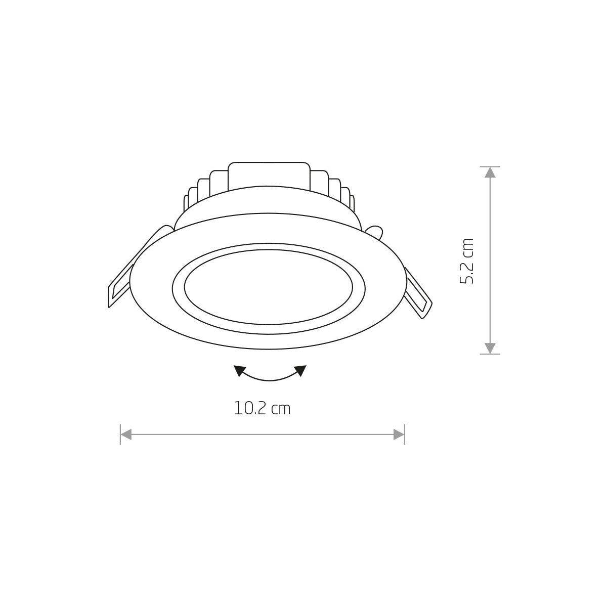 Nowodvorski Lampa downlights podtynkowa EOL LED 5W 50/60Hz - Tworzywo sztuczne PC - Biały II 8990