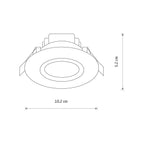 Nowodvorski Lampa downlights podtynkowa HELIOS LED 5W 50/60Hz - Tworzywo sztuczne PC - Biały I 8991
